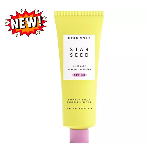 NEW NIB Herbivore Botanicals Star Seed Glow Skin 100% Mineral Facial Sunscreen - Picture 1 of 9